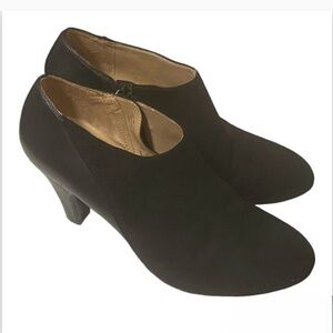 Suede leather ankle boot Naturalizer Womens Lana  US 7.5 Zipper Heels pre-owned